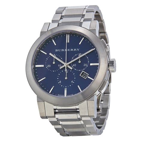 stainless steel burberry mens watches|men's burberry watch sale.